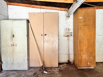 Vintage storage cabinets