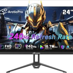 ArcticPro 24" 240Hz Gaming Monitor – Brand New