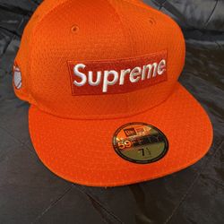 Supreme Orange Box Logo New Era