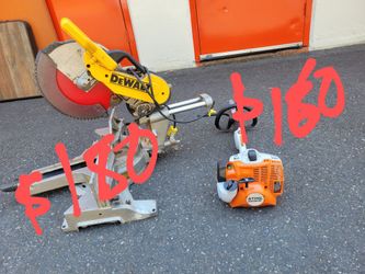 Rabke Saw 14", Lawnmower And Trimmer Motor And Car Jack