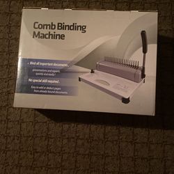  Comb Binding Machine 