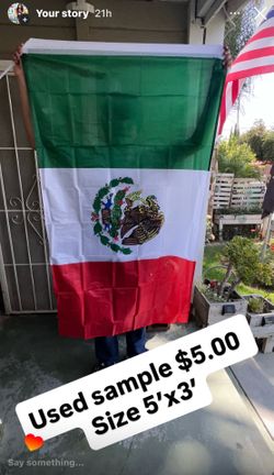 Mexico flag size 5’x3’