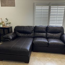 Sectional Leather Sofa For Sale  ($300)
