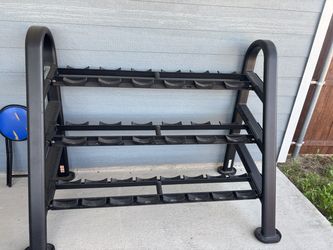 Nautilus 3 tier dumbbell rack