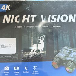 Night Vision Goggles, 4K Night Vision Binoculars 3.2" HD Display and 32GB TF Card, can Store Photo and Video, 7 Gear Night Vision, 8X Digital Zoom for