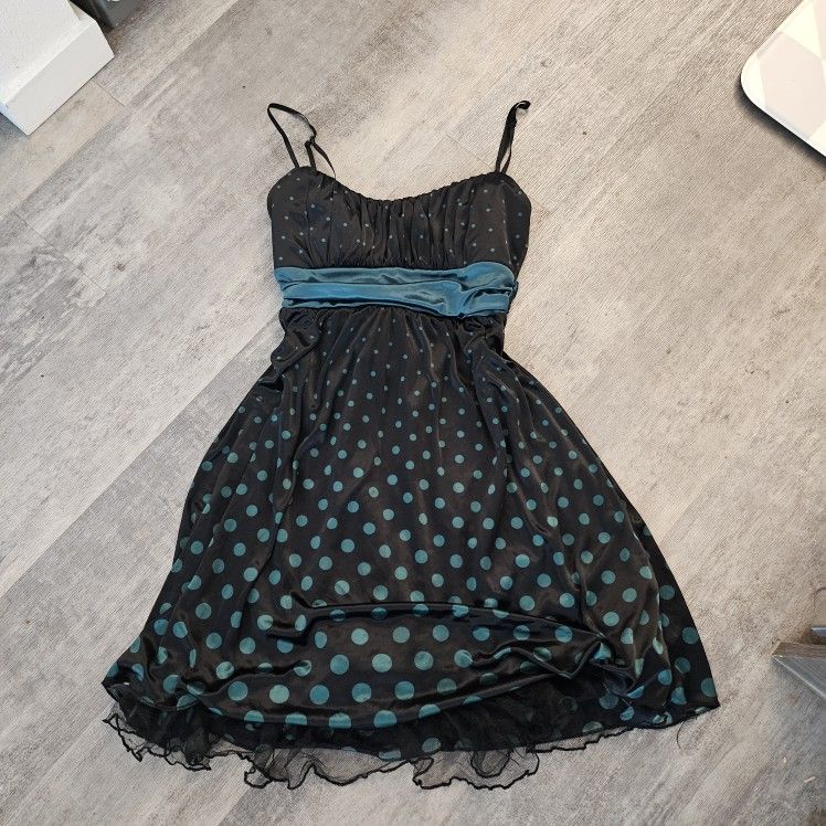 Gothic polka dot dress