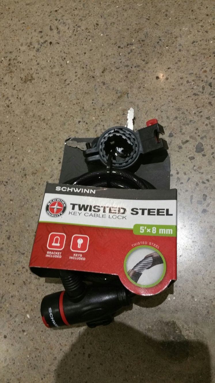 Steel bike lock