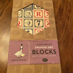 Uncle Goose Classic ABC Blocks - Non Toxic. 28 Pieces.