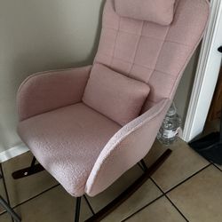 Pink Rocking Chair 