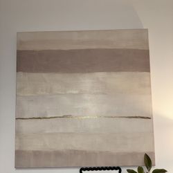 Large Neutral Abstract Canvas Wall Art
