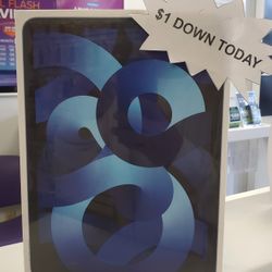 Apple IPad Air 5th Gen Tablet - Pay $1 DOWN And The REST Later! 