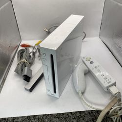 Nintendo Wii Console Authentic OEM White GameCube Support Cables And Wires
