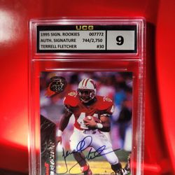 Signature Rookies Terrell Fletcher #30 International Signatures /2750 (AU, RC) UCG MINT 9             