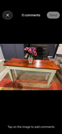 Beautiful Solid Wood Refinished Console Table / Sofa Table ✨