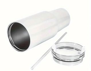 Tumbler With Handle - White