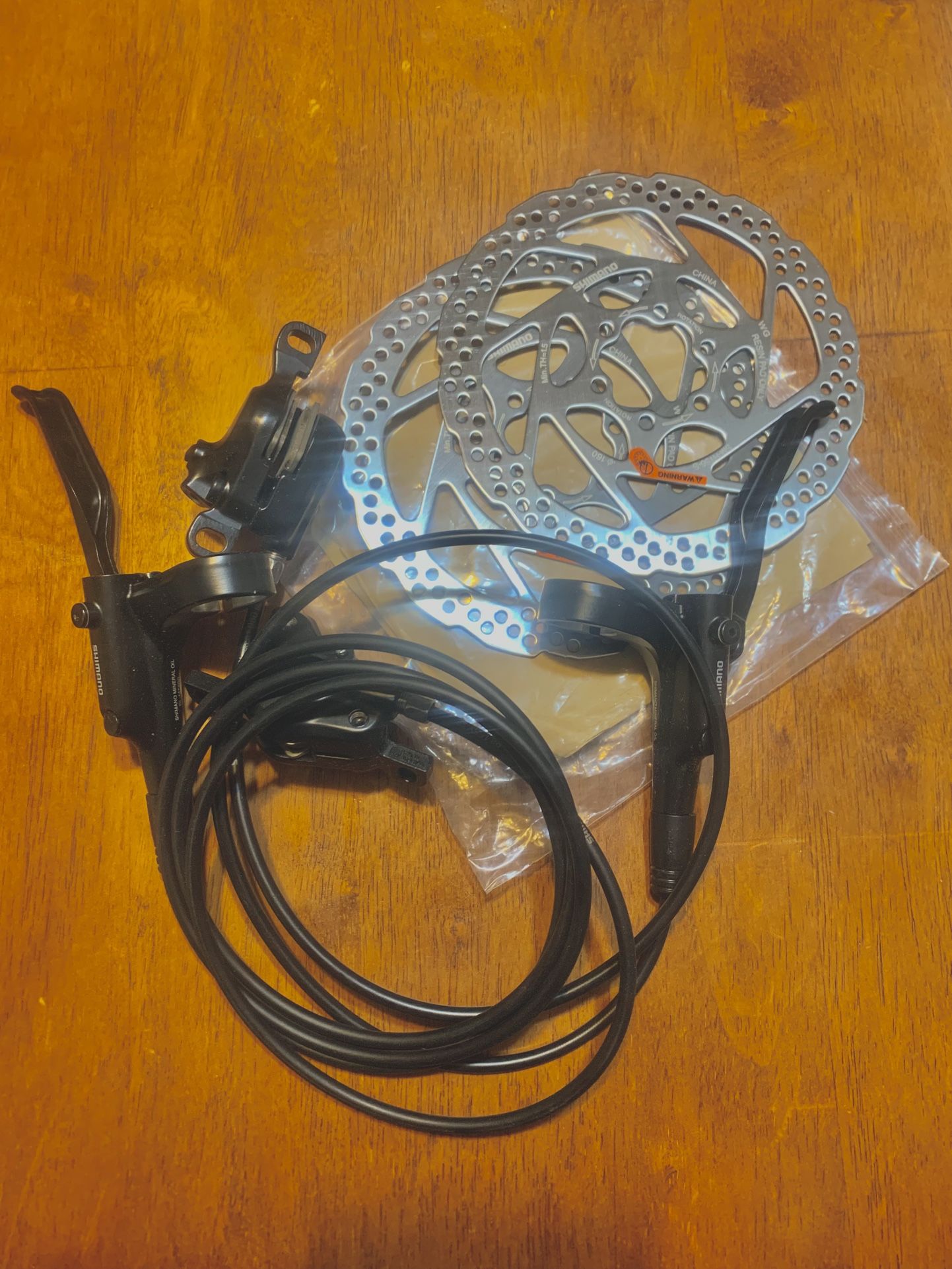 New Shimano Hydraulic Bike Disc Brakes And Rotors