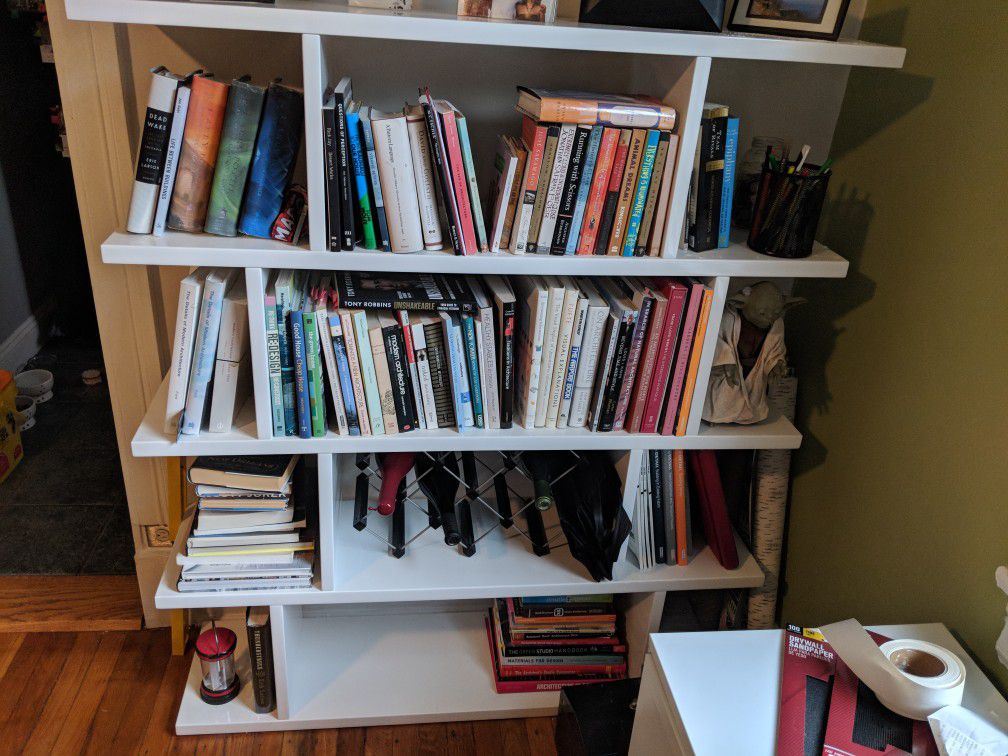 CB2 book shelf