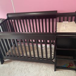 Used Crib With Teeth Marks 
