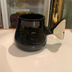 Vintage Whale Tail Handle Mug
