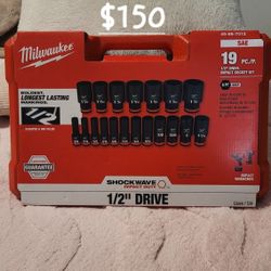 Juego De Cubos Milwaukee De 1/2 