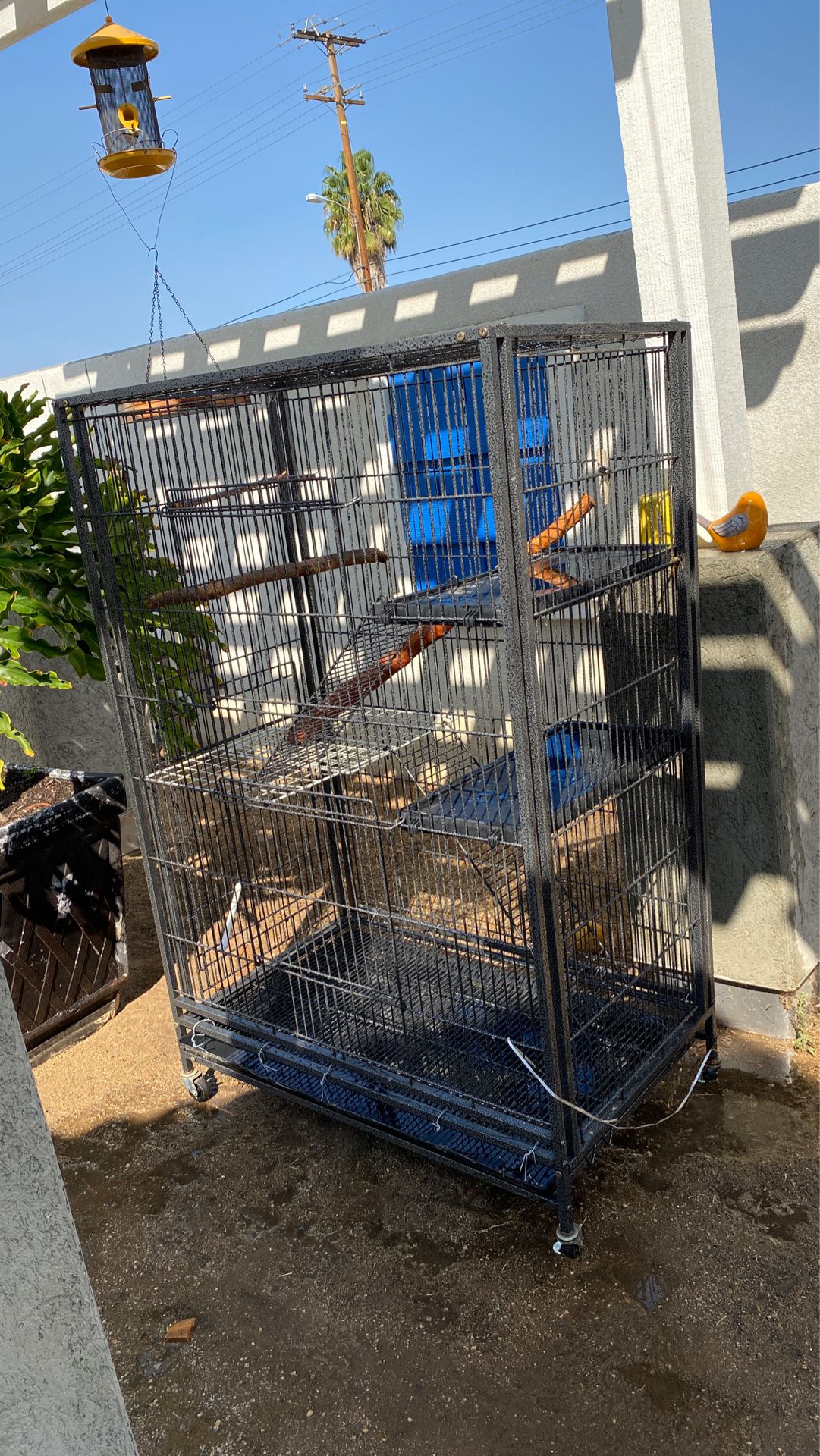 56in high x 37in wide bird cage good condition