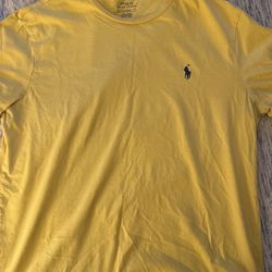 Polo Ralph Lauren Yellow T Shirt - Medium