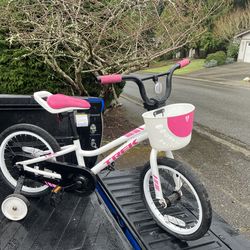 Child Kid Children Bike 16” Wheels With Training Wheels Bicycle Tricycle Trike in Good Condition