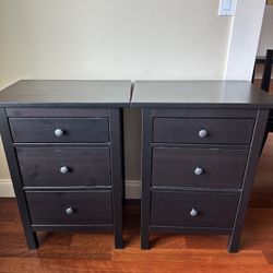 Ikea Hemnes 3 Drawer Nightstands 