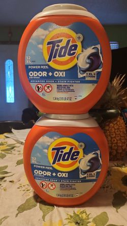 Tide pods 32XL...$14 each (cada bote)