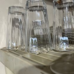 4 nice drinking glasses heavy