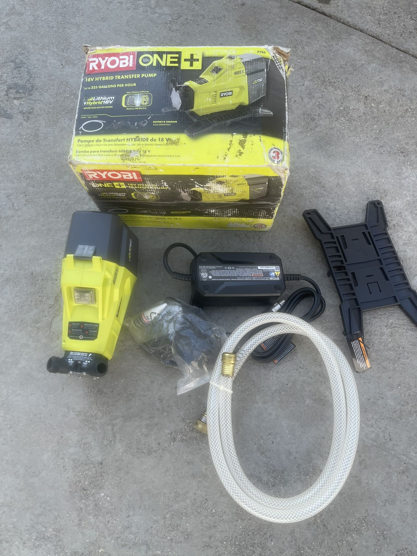 RYOBI 18V Hybrid 1/4 hp Transfer Pump