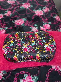 Paint Splatter Print Zippered Bag