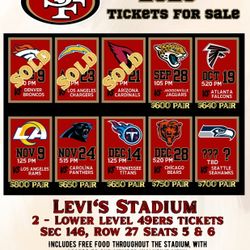 SF 49ERS TICKETS 