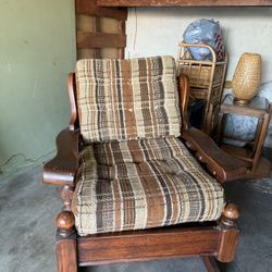 Vintage Wooden Rocking Chair 
