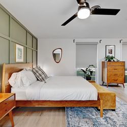 Queen Bed, Mattress, Side tables, More