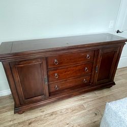 Solid Wood Sideboard Buffet Table Accent Table