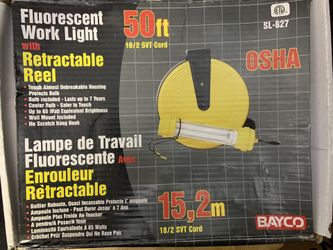 Bayco Work Light w/reel $50