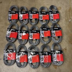 Master Lock 72D Wholesale Lot Of 15 Items 15 Ft. Braided Steel Looped End Cable