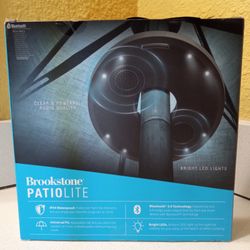 Brookstone Bluetooth Patiolite Wireless Umbrella Speaker
