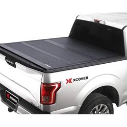 Xcover Low Profile Hard Folding Truck Bed Tonneau Cover, Compatible with 2015-2025 F150 Pickup 5.6 F, 60.5in $480