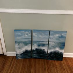 Waves Painting Set Of Three