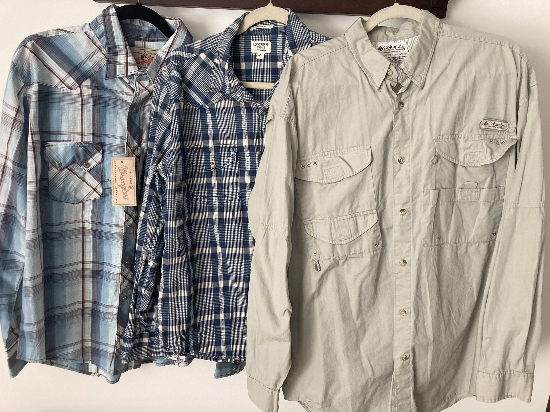 Men clothes. Size L. M(2) Brooks Brothers, Ralph Lauren, Banana Republic, Lucky brand. Check Individual Prices 