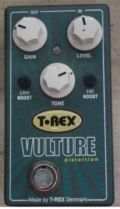 T-Rex Vulture Distortion guitar effect pedal used