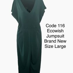 Green Jumpsuit New Large
