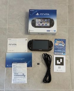black PS Vita 2000 in mint condition and complete in box