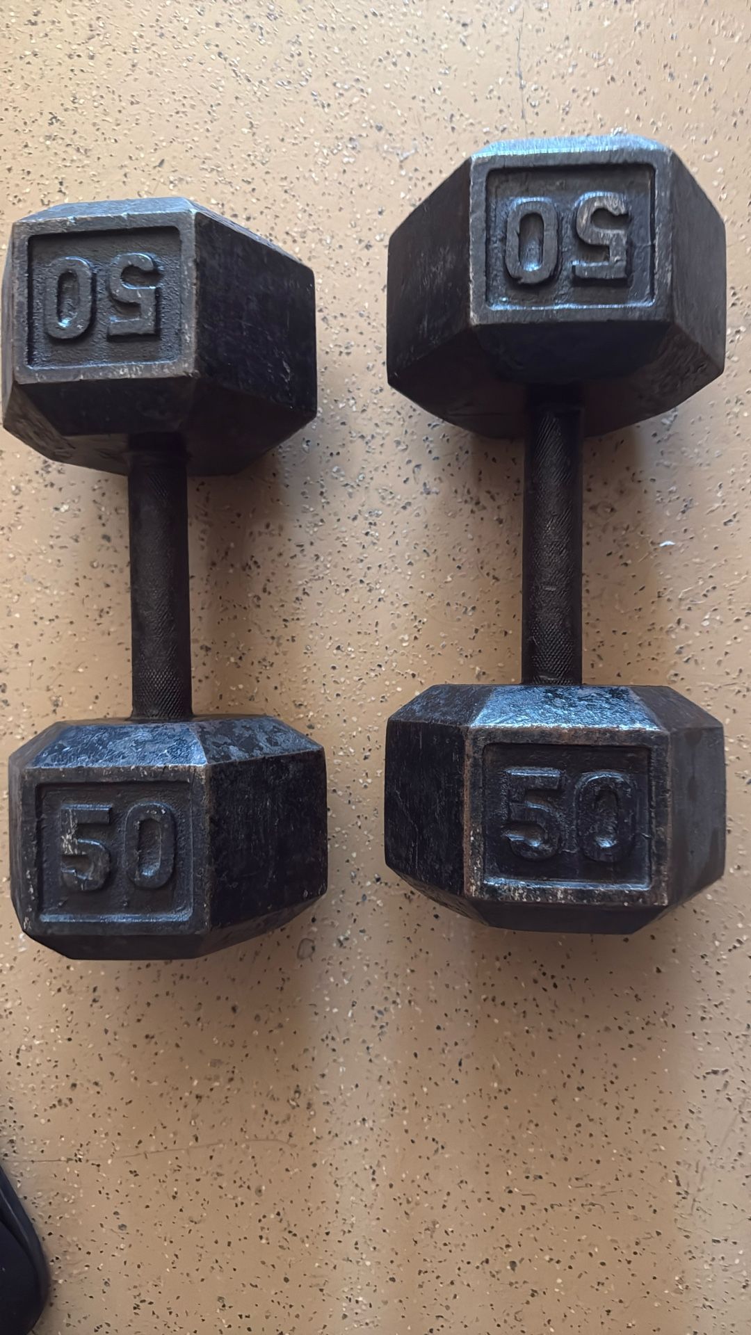 2 - 50 Pound Dumbbell Weights