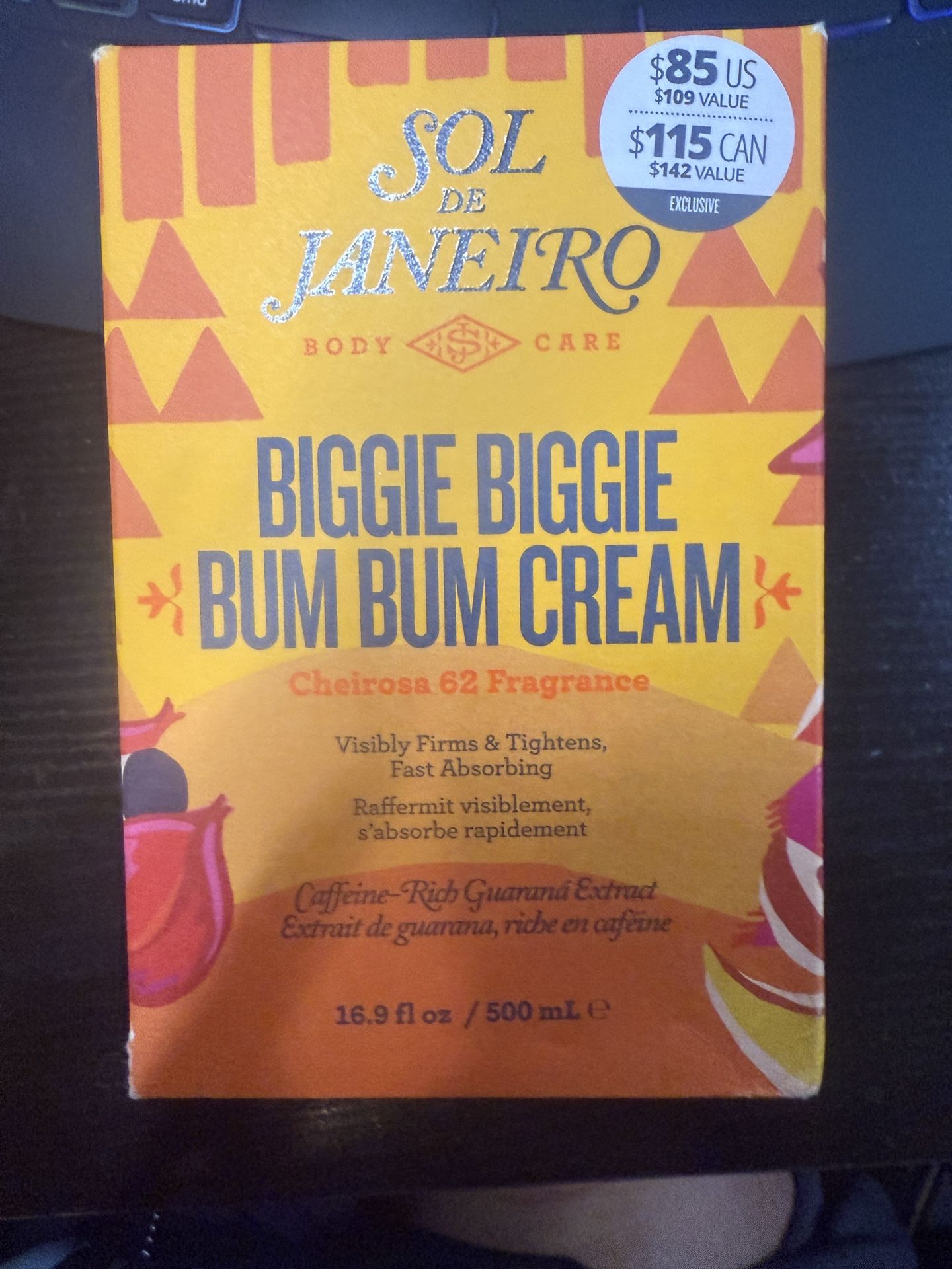 Sol De Janeiro Biggie Biggie Bum Bum Cream # 62 Fragrance 16.9 fl oz 500 ml