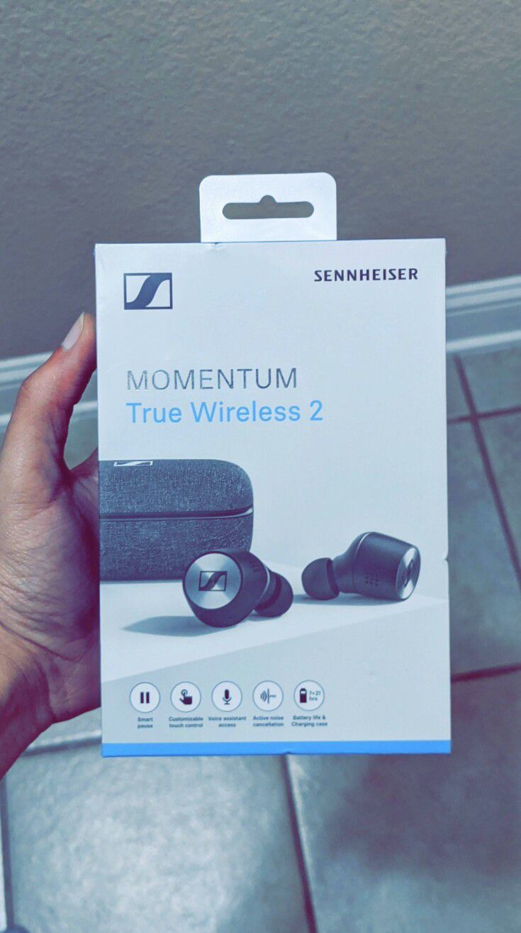 Sennheiser - MOMENTUM True Wireless 2 Noise Cancelling Earbud Headphones, Brand New in Box