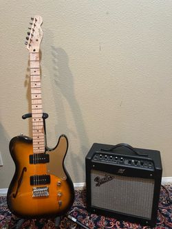 Squier Paranormal Cabronita Telecaster w/ Fender Mustang Amp