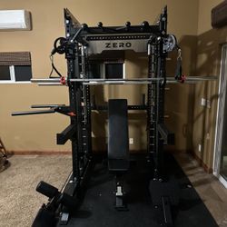 Smith Machine 400 | Adjustable Bench | 245lb Cast Iron Olympic Weights | 7ft Olympic Bar | Fitness | Gym Equipment | FREE DELIVERY/INSTALLATION 🚚 🛠️